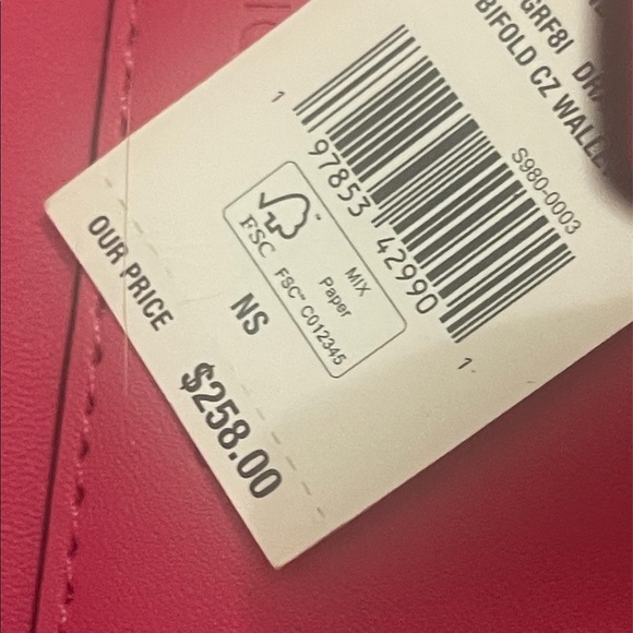 Michael Kors Pink and White Zebra Wallet - Picture 4 of 14